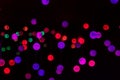 Blurred colorful light abstract bokeh background. Royalty Free Stock Photo