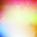 Blurred colorful pattern with triangles. Vector