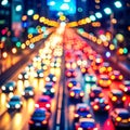 Blurred Colorful Traffic Lights Abstract Background Royalty Free Stock Photo