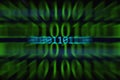 Blurred computer code used in the modern technology world