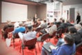 Blurred conference, intentionally blurred background Royalty Free Stock Photo