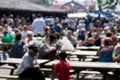 Blurred crowd at local market