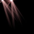 Blurred defocused rays or light beam on dark background Royalty Free Stock Photo