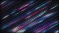 Blurred diagonal flashing stripes 3D rendering illustration