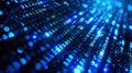 Blurred digital binary code technology computer background Royalty Free Stock Photo