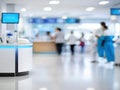 Blurred dispense counter of hospital or clinical Royalty Free Stock Photo