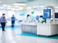 Blurred dispense counter of hospital or clinical Royalty Free Stock Photo