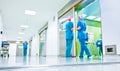 Blurred doctors surgery corridor Royalty Free Stock Photo