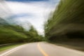 Blurred and double vision while driving Royalty Free Stock Photo