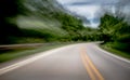 Blurred and double vision while driving Royalty Free Stock Photo