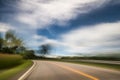 Blurred and double vision while driving Royalty Free Stock Photo