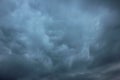 Blurred dramatic sky background. Exciting dark stormy clouds before rain Royalty Free Stock Photo