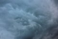 Blurred dramatic sky background. Exciting dark stormy clouds before rain Royalty Free Stock Photo