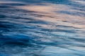 Blurred effect of the sea. Intentional camera movement creating a dreamy background.