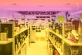 Blurred electronics department in the mall Royalty Free Stock Photo