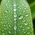 Is blurred, emphasizing the sharpness and clarity of the leaf and the Royalty Free Stock Photo