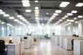 Blurred Empty Open Space Office Interior Background Royalty Free Stock Photo