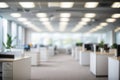 Blurred Empty Open Space Office Interior Background Royalty Free Stock Photo