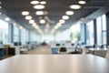 Blurred Empty Open Space Office Interior Background Royalty Free Stock Photo
