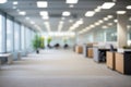 Blurred Empty Open Space Office Interior Background Royalty Free Stock Photo