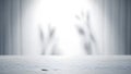 Blurred Figures Reaching Towards Bright Light in Soft Focus hands Royalty Free Stock Photo