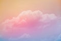 fluffy cloudy sky with pastel gradient color and grunge texture for nature abstract background