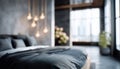 Blurred Focus In Bedroom Interior Royalty Free Stock Photo