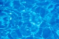 Blurred focus. Swimming pool water texture in abstract style on a blue background Royalty Free Stock Photo