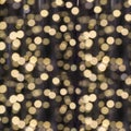 Blurred garland. City light blur bokeh, defocused background. Christmas abstract. Royalty Free Stock Photo