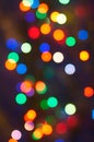 Blurred garland lights