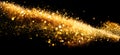 Blurred glitter bombs, gold glitter defocused abstract Twinkly Lights grunge Background Royalty Free Stock Photo