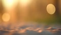 Blurred horizontal image with seasonal sunshine. Softness blurry background for presentation product, luxury relax