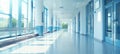 Blurred hospital interior with abstract elements futuristic concept of medical background Royalty Free Stock Photo