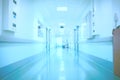 Blurred hospital interior as a medical background Royalty Free Stock Photo