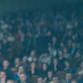 Blurred image of the audience in the hall of the business center Royalty Free Stock Photo