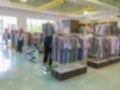 Blurred image of a clothing store Royalty Free Stock Photo