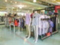 Blurred image of a clothing store Royalty Free Stock Photo
