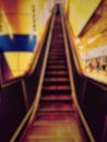 Blurred image of electronic escalators Royalty Free Stock Photo