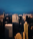 Blurred image of Manhattan Royalty Free Stock Photo