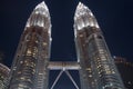 Blurred image of the petronas towers malaysia Royalty Free Stock Photo