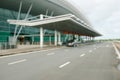 Blurred image of Phu Quoc island, airport, South East Asia, Vietnam