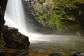 Blurred image of water in the waterfall Royalty Free Stock Photo