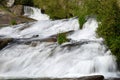 Blurred image of water in the waterfall Royalty Free Stock Photo