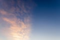 Blurred images of clouds at sunset Magic, sky clouds, abstract patterns Royalty Free Stock Photo