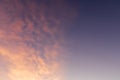 Blurred images of clouds at sunset Magic, abstract patterns