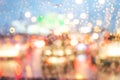 Blurred images on rainy days and traffic jams on the road Royalty Free Stock Photo