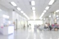 Blurred interior of hospital or clinical with people