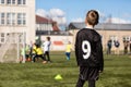 Blurred Kids Playing Football Royalty Free Stock Photo