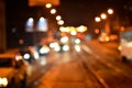 Blurred landscape of night city Royalty Free Stock Photo