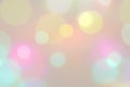 Blurred light bokeh colorful bright background, wallpaper bokeh soft light color